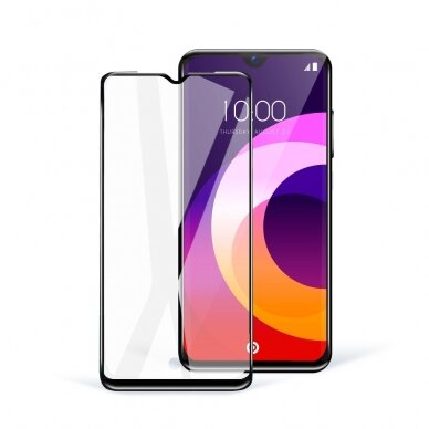 LCD apsauginis stikliukas 5D Full Glue Xiaomi Redmi K30 / Huawei P Smart 2021 lenktas juodas 2